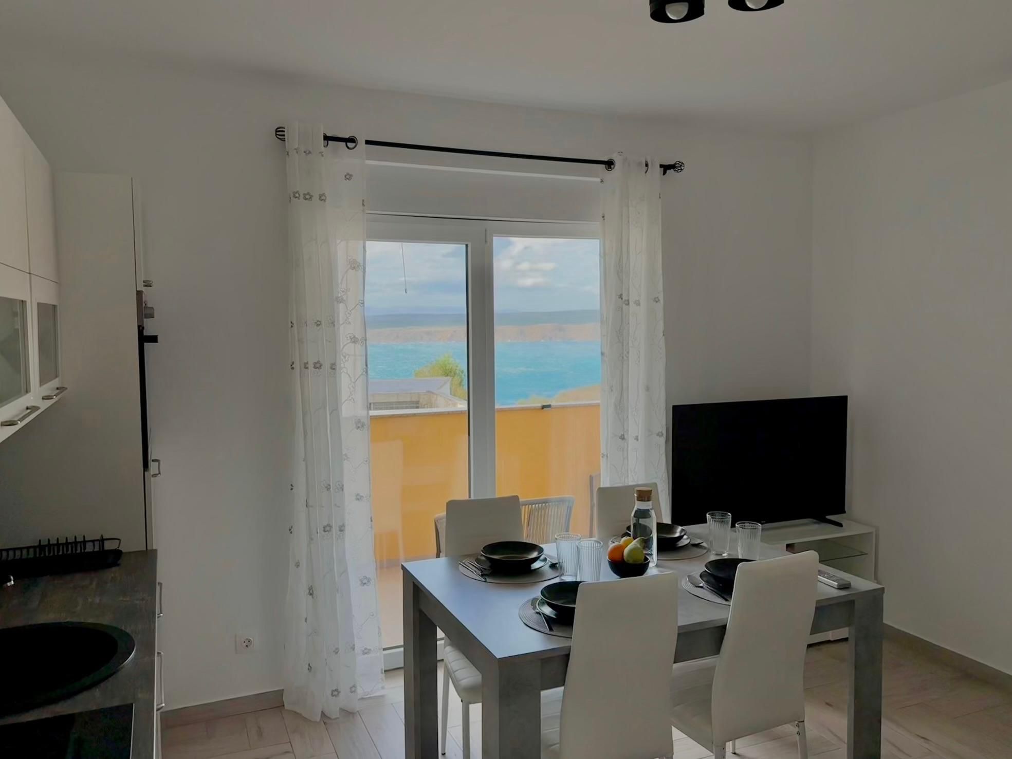 Living area with Adriatic sea view